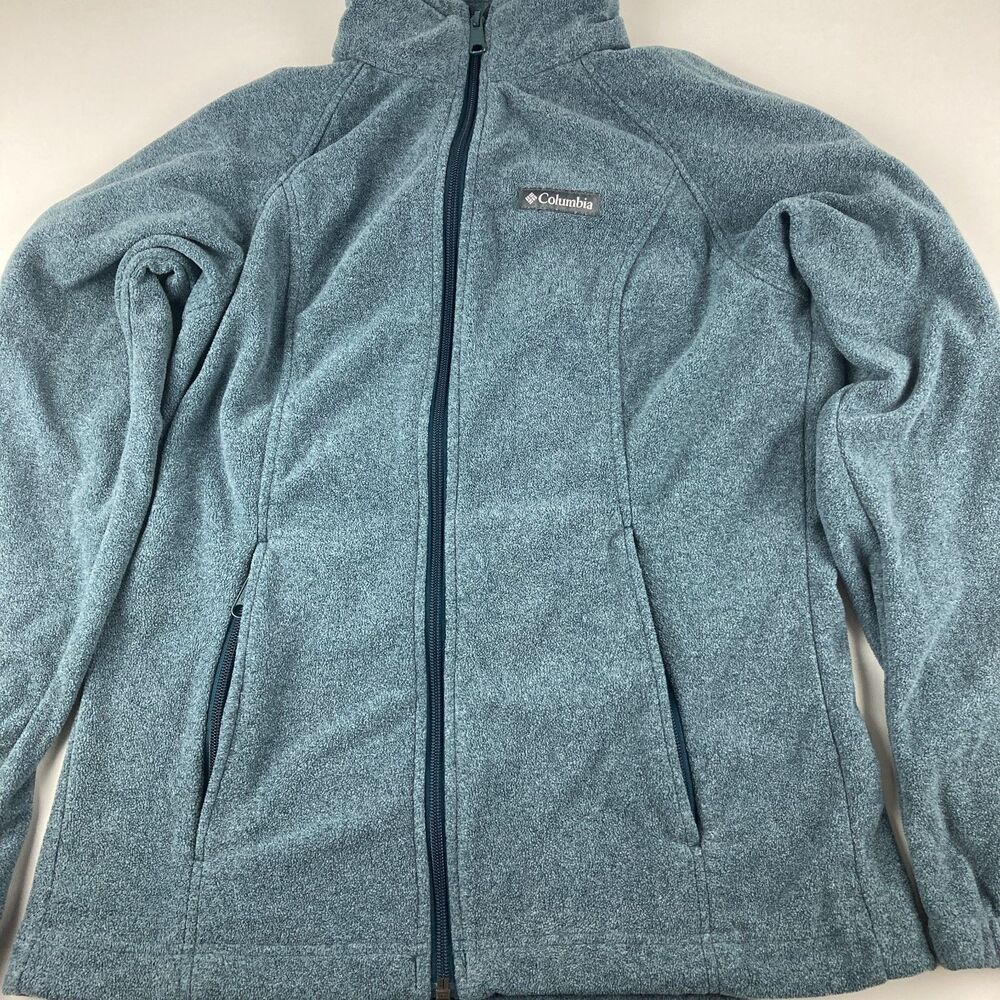 Columbia Sawyer Rapids 2.0 Fleece Jacket Women's S Blue Teal Full Zip XL6578